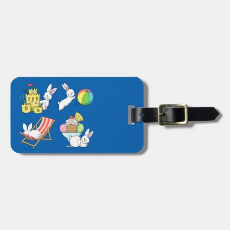 Bunnies At The Beach Luggage Tag