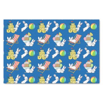 Bunnies At The Beach Tissue Paper by bunnieswithstuff at Zazzle