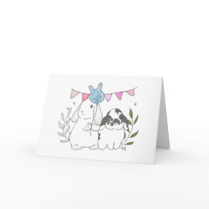 Bunnies Bonnie and Buddy Card