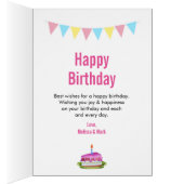 Bunnies, Butterflies & Daisies Happy Birthday (Inside (Right))