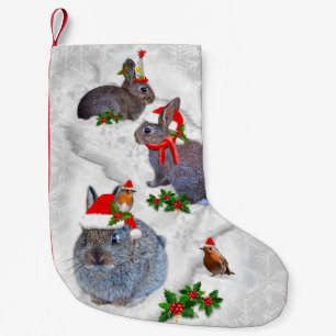Bunnies Christmas Party Christmas Stocking