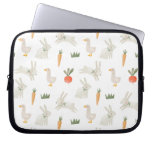Bunnies &amp; Ducks on the Farm Pattern Laptop Sleeve