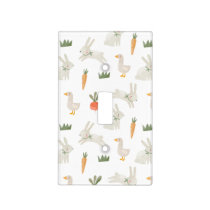 Bunnies & Ducks on the Farm Pattern Light Switch Cover