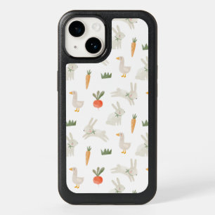 Bunnies & Ducks on the Farm Pattern OtterBox iPhone 14 Case