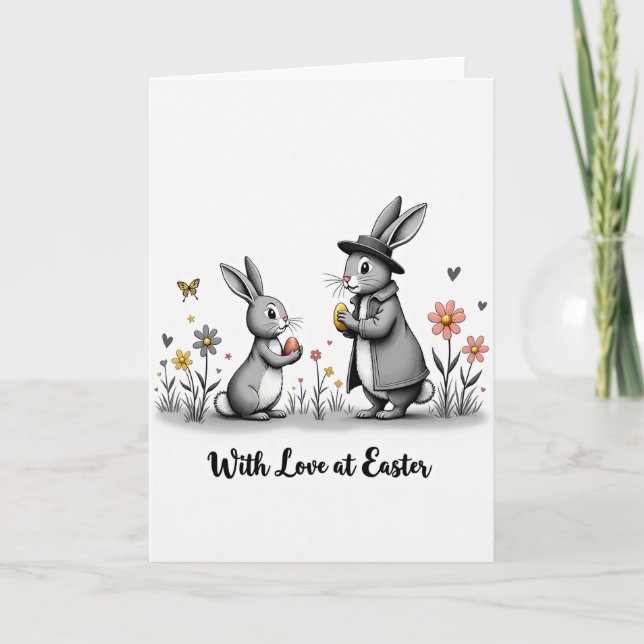 Bunnies Easter Offering Card (Front)