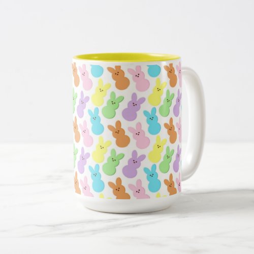 Bunnies Galore Easter Two_Tone Coffee Mug