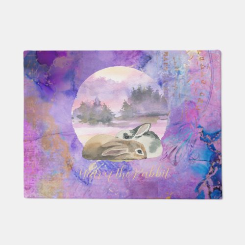 Bunnies in Lavender Dream Doormat