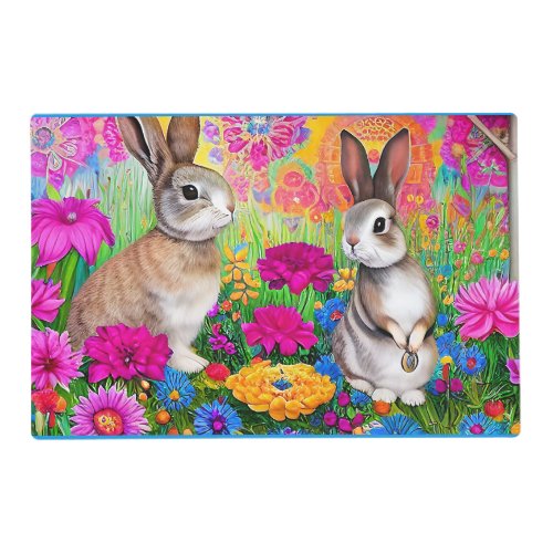 Bunnies in Spring  Placemat