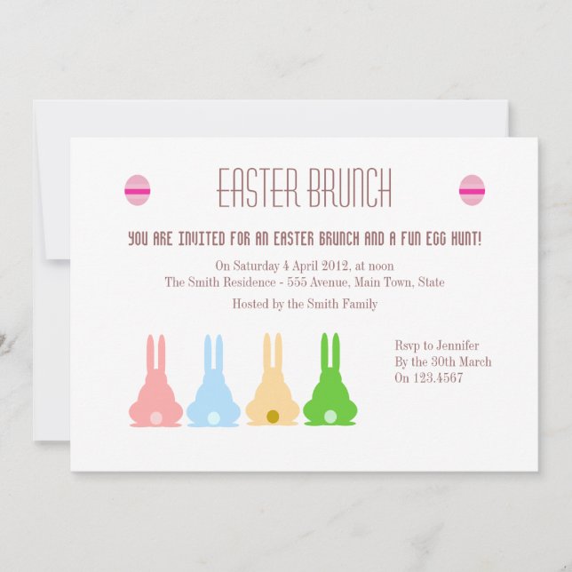 Bunnies Invitation (Front)