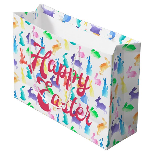 Bunnies Large Gift Bag (Front Angled)