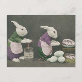 Bunnies Make the Eggs Postcard