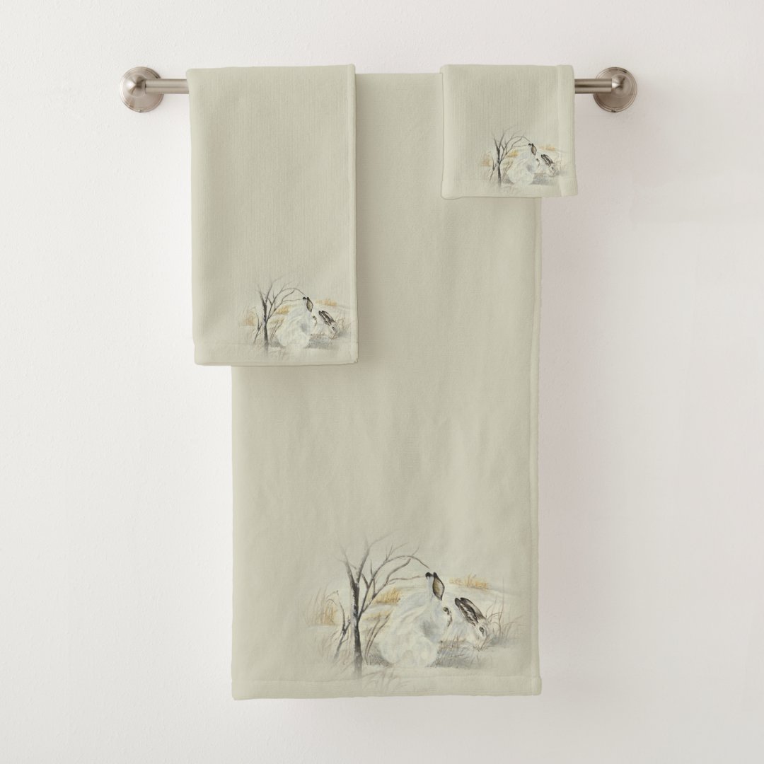 Bunnies / Rabbits Bath Towel Set | Zazzle