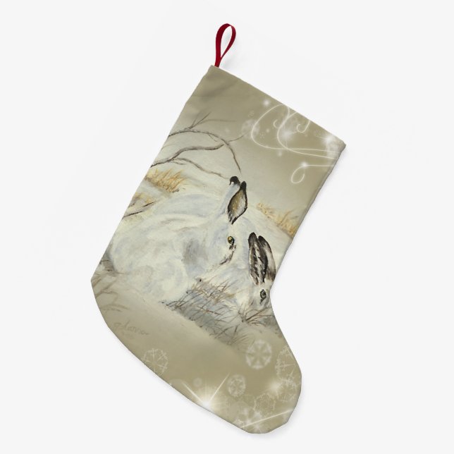 Bunnies/Rabbits Christmas Stocking (Front (Hanging))
