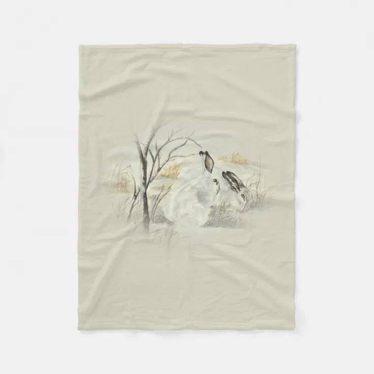 Bunnies / Rabbits Fleece Blanket Zazzle
