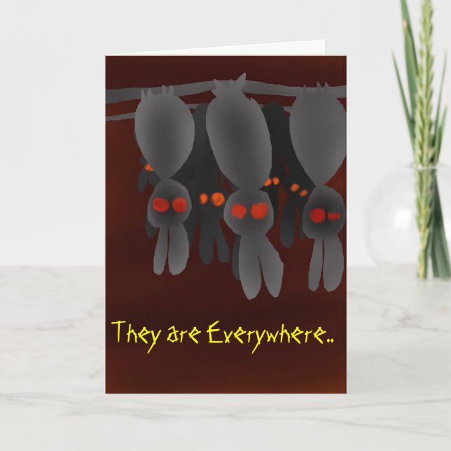 Bunnies Slumber Holiday Card (Front)