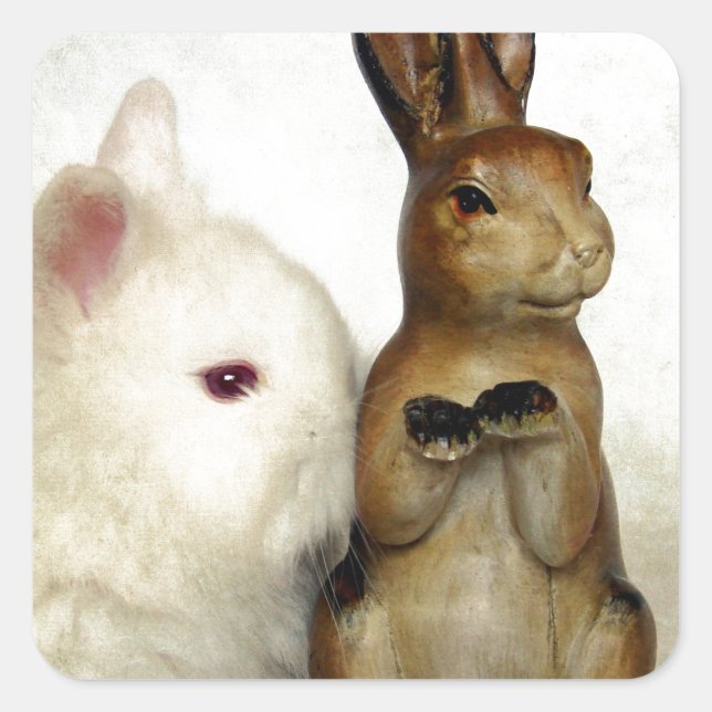 Bunnies Square Sticker (Front)