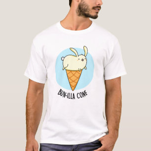 Bunnilla Cone Funny Bunny Vanilla Ice Cream Pun T-Shirt