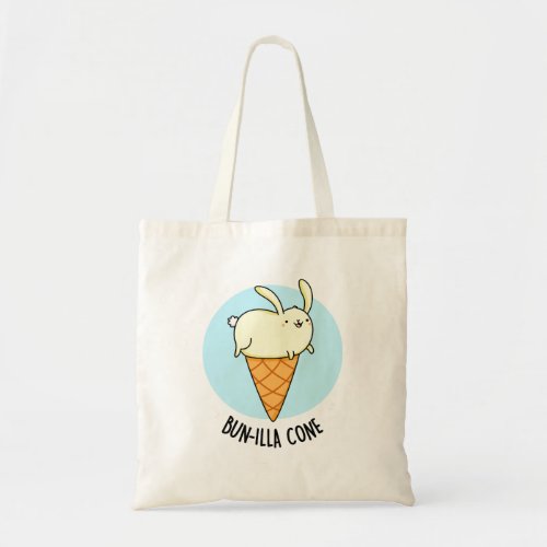 Bunnilla Cone Funny Bunny Vanilla Ice Cream Pun Tote Bag