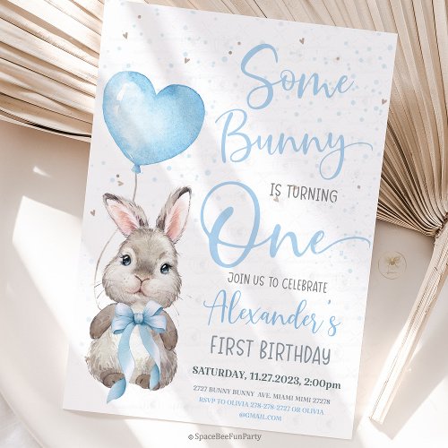 Bunny 1st Birthday Boy 