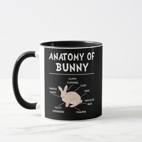 Bunny Anatomy Rabbit Lover Bunny Mom Mug