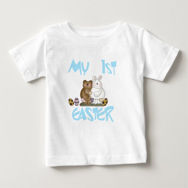 Bunny and Bear 1st Easter Tshirt (Front)