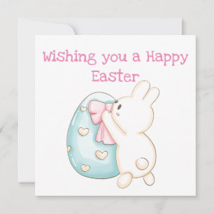 Bunny and Easter Egg Holiday Card