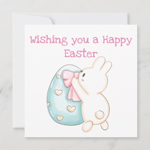 Bunny and Easter Egg Holiday Card