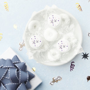 Bunny and eggs on white life saver® mints