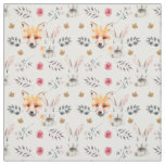 Bunny and Fox Fabric