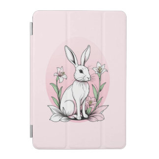 Bunny and Lilies iPad Mini Cover