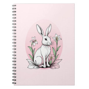 Bunny and Lilies Notebook