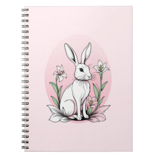 Bunny and Lilies Notebook
