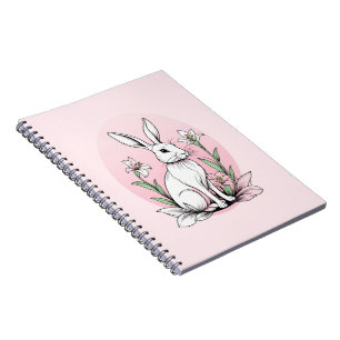 Bunny and Lilies Notebook
