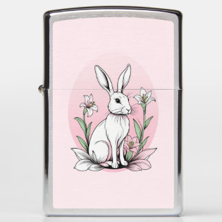 Bunny and Lilies Zippo Lighter