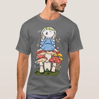 Bunny And Mushroom  T-Shirt