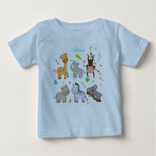 Bunny Animal Baby Boy Blue Jersey T-Shirt