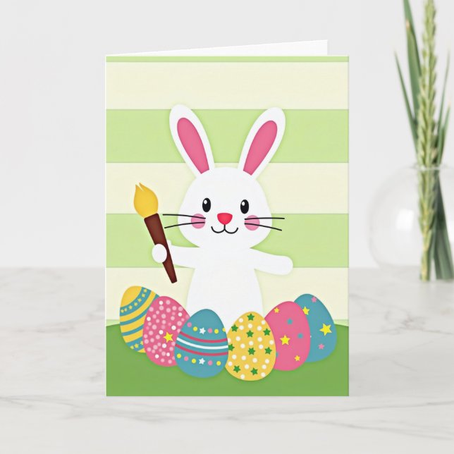 Bunny Art Creation Card (Front)