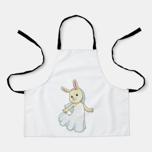 Bunny as Bride with Veil Apron