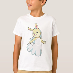 Bunny as Bride with Veil T-Shirt
