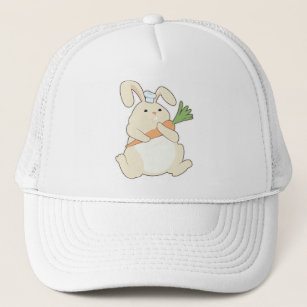 Bunny as Cook with Carrot Trucker Hat