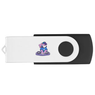 Bunny as Musician with Mixer Flash Drive