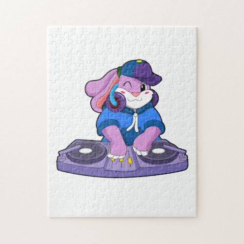 Bunny as Musician with Mixer Jigsaw Puzzle
