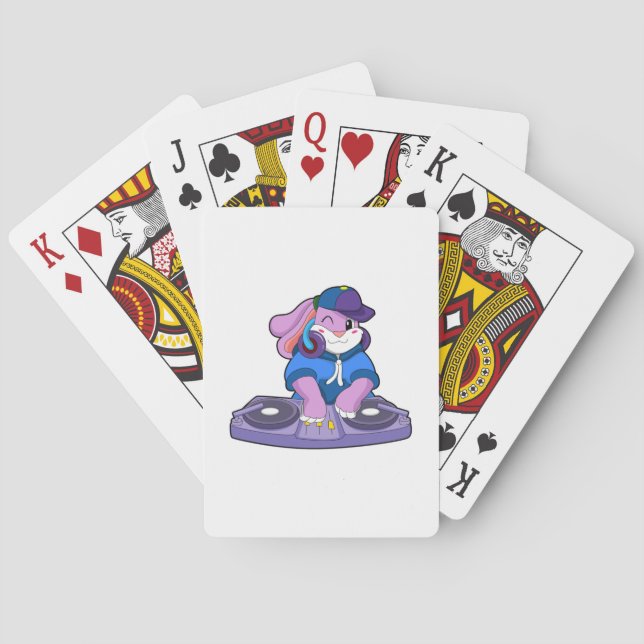 Bunny as Musician with Mixer Poker Cards (Back)