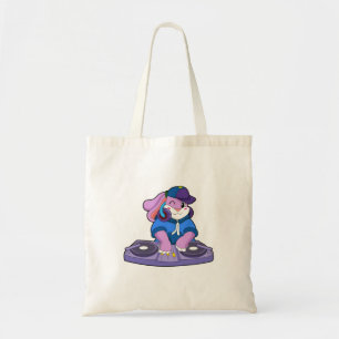 Bunny as Musician with Mixer Tote Bag
