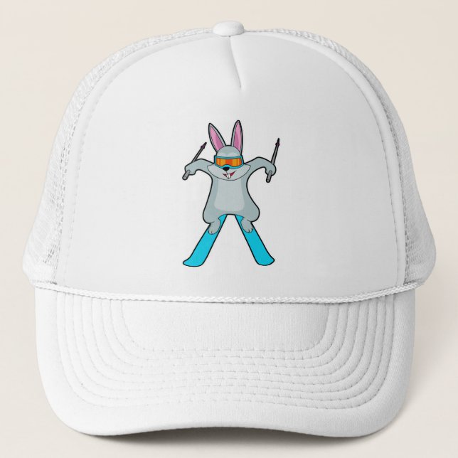 Bunny as Skier with Ski Trucker Hat (Front)
