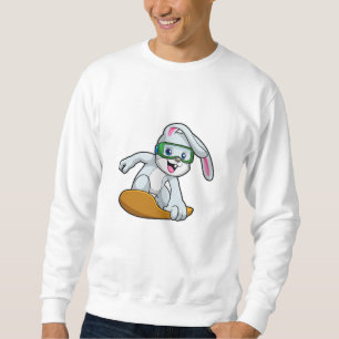 Bunny as Snowboarder with Snowboard Sweatshirt