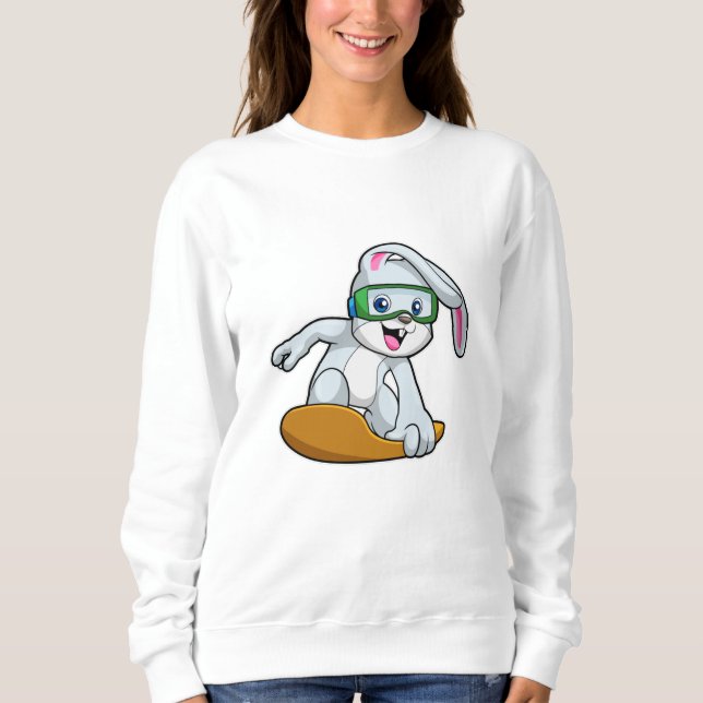 Bunny as Snowboarder with Snowboard Sweatshirt (Front)