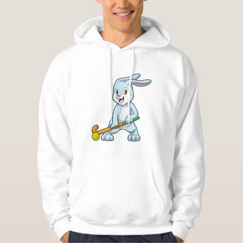 Bunny at Field hockey with Hockey stick Hoodie