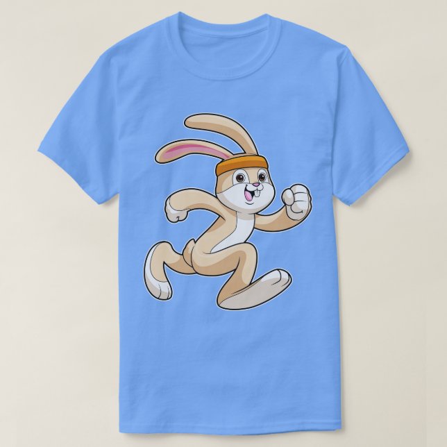 Bunny at Running with Head T-Shirt (Design Front)