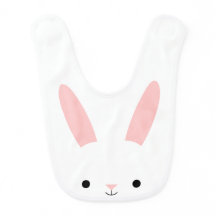 Bunny baby bib